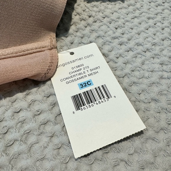 NEW OnGossamer Mesh Convertible T Shirt Bra Size 32C Champagne NWT - Picture 5 of 5